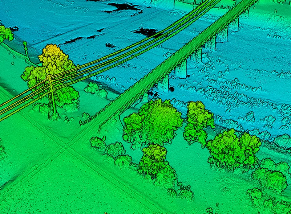 Lidar scan of bridge