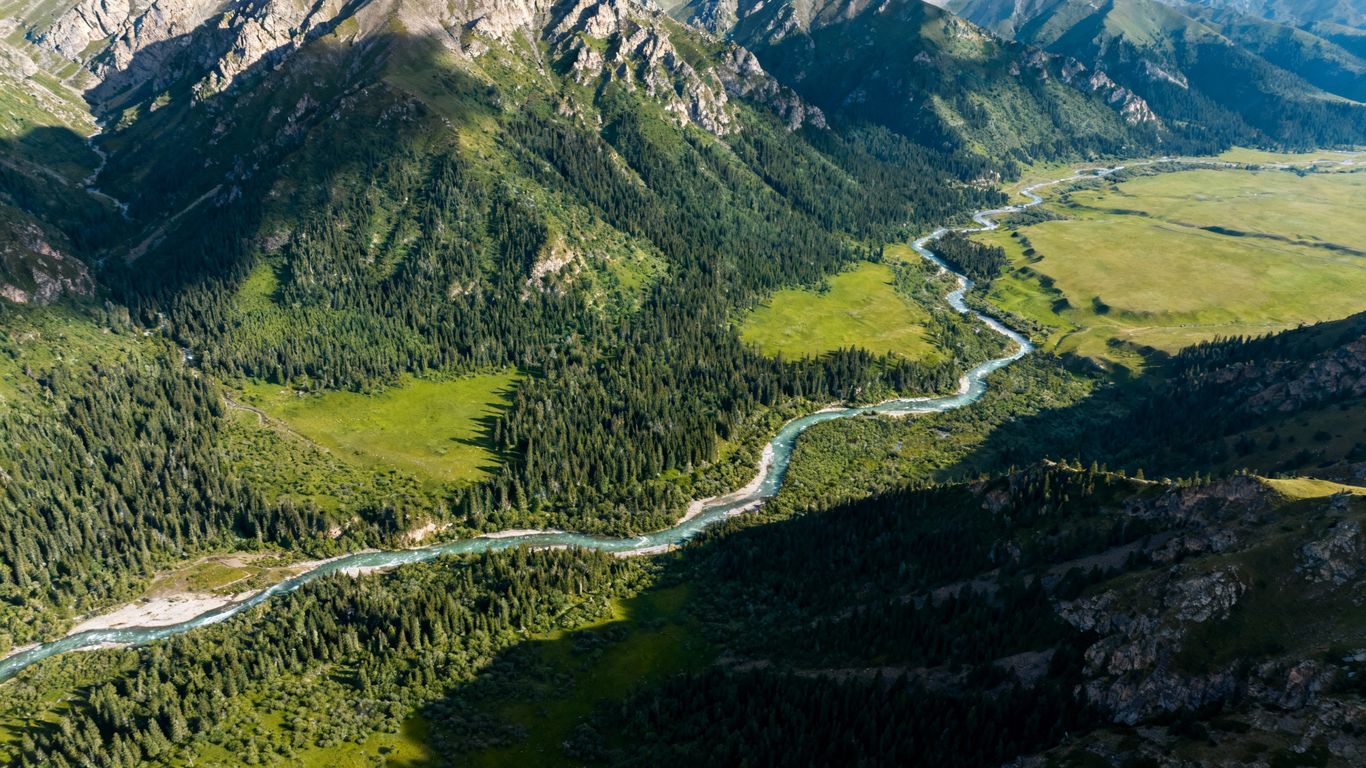 Aerial view of California's natural landscape.
