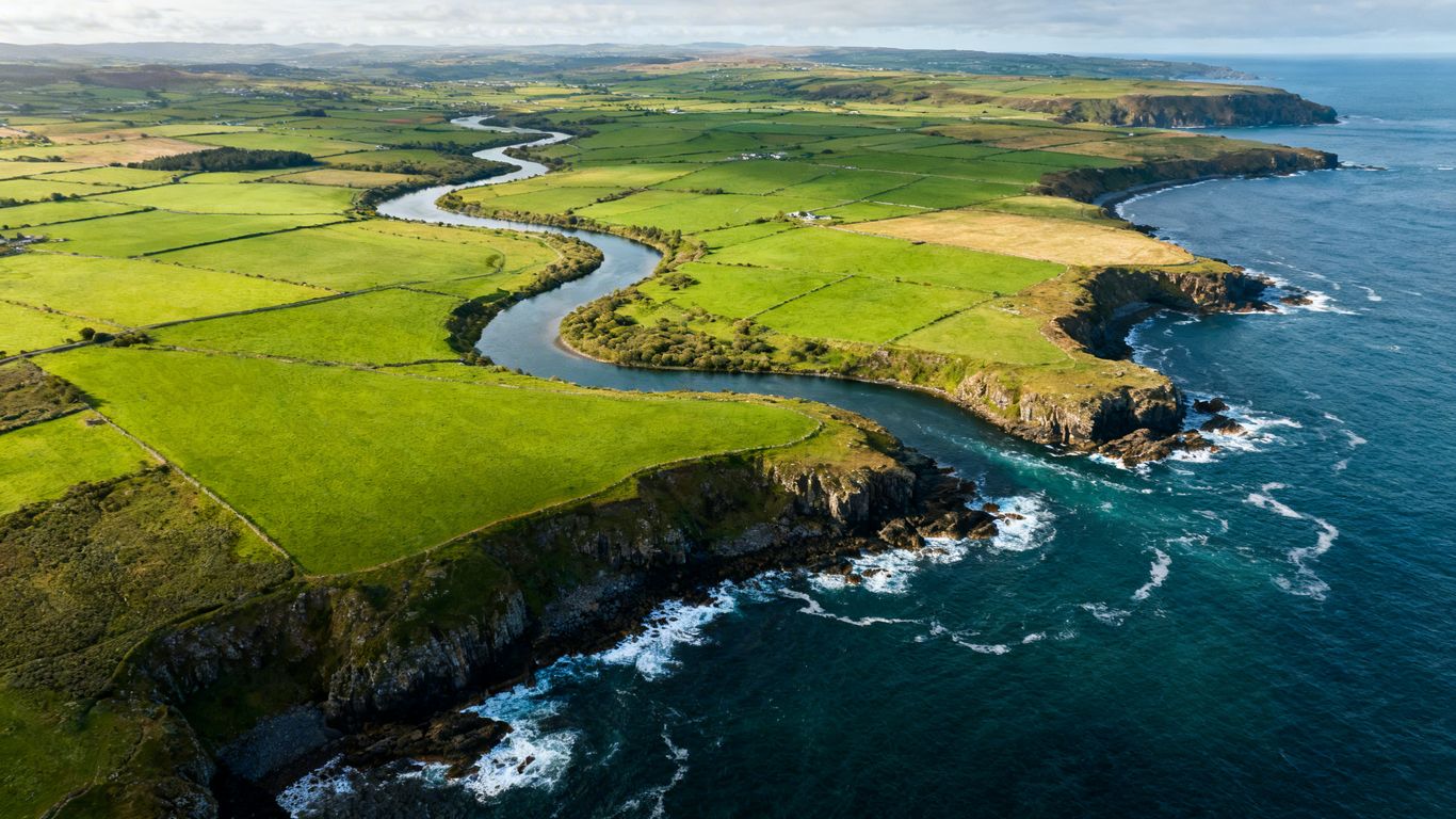 High-resolution orthomosaic map of California's diverse terrain.